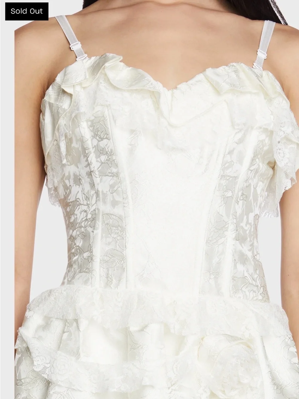 Dark in Love Ruffled Mini Dress Medium - Picture 7 of 7